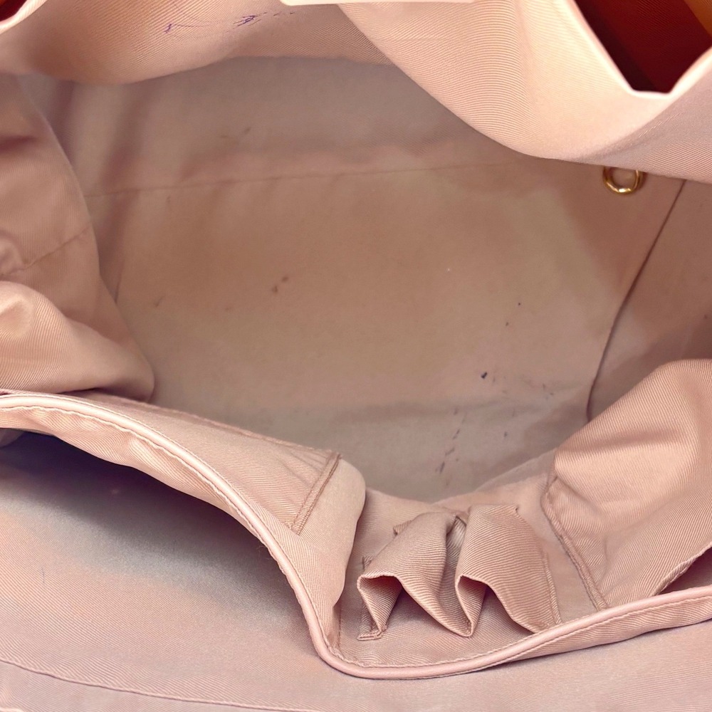 Poppy & Peonies Tote Commuter Backpack Set Blush Pink Gold Vegan Leather - Picture 15 of 16